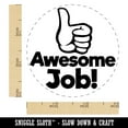 thumbnail image 2 of Awesome Job Thumbs Up Compliment Teacher Student Self-Inking Rubber Stamp Ink Stamper - Lime Green Ink - Small 3/4 Inch, 2 of 7