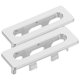 thumbnail image 4 of ColoMX 2 anillos de desbordamiento de lavabo de plástico para baño, tapa de desbordamiento rectangular, accesorios para el hogar., 4 of 8