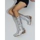 thumbnail image 1 of Western Style Booties With Embroidery And Chunky Heels, 1 of 4