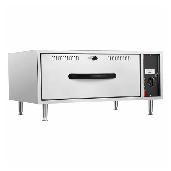 Electric Food Warmer Drawer, Stainless Steel Warming Drawer, 85-185°F Temp Control, Freestanding Single Drawer, Kitchen Cabinet Warmer for Bread, Pastries, Sides