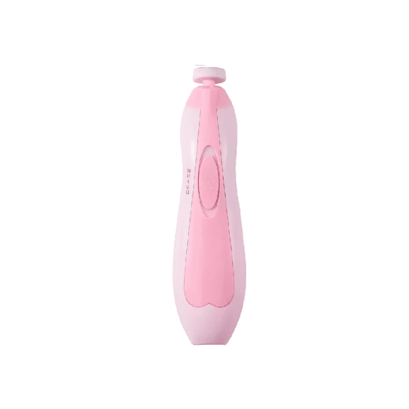 Lima De Uñas Eléctrica Para Bebés Portátil Luz Led Rosa