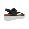 thumbnail image 2 of OTBT Womens Nova Leather Platform Sandals, 2 of 2