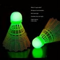 thumbnail image 4 of Night Glow Badminton, High Resilience Practical Nylon and Electronic Components Light Up Shuttlecocks LED  for Playground, 4 of 7