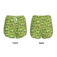 thumbnail image 5 of Lsque Cute Green Frog Printed Women's Running Shorts with Liner Pockets,Elastic Quick Dry Workout Athletic Gym Yoga Shorts,Womens High Waist Shorts-XX-Large, 5 of 9