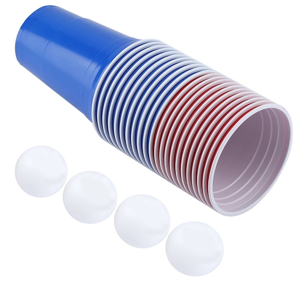 Juego de Beer Pong novedades bastante raras Juegos divertidos de bebidas para adultos edad universitaria - Juego de lanzamiento de copa y Pong para patio fiesta bar césped ANGGREK Otros