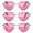 3 Pink Tint, variant on Womens Heart Shaped Sunglasses Metal Frame UV 400 Assorted Colors 3 Pack