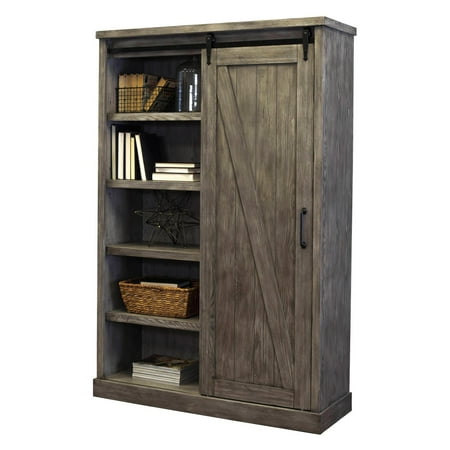 Martin Home Furnishings Avondale Rustic Bookcase Gray Walmart Com