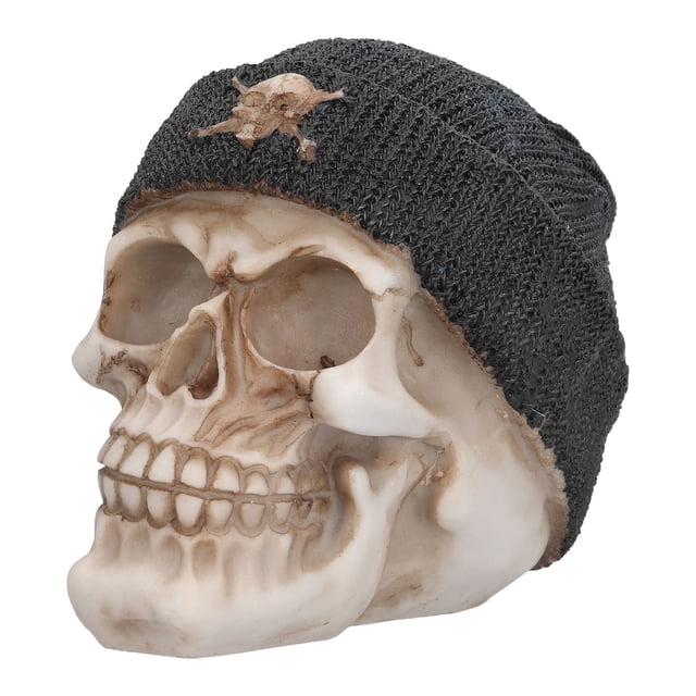 Calavera de resina NikouMX adorno de calavera ligero y duradero