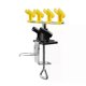thumbnail image 1 of Airbrush Holder Accessories Universal Air Brush Clamp Holder Stand Holds up to 6 Airbrush 360 rotation Spray Gun Parts Holder, 1 of 5