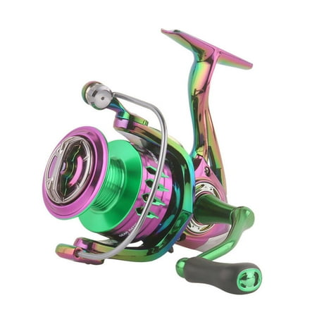 Spinning Reel 10KG Max Drag Fishing Reel 5.2:1 Ratio Lightweight Metal Spool