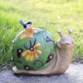 thumbnail image 3 of Solar Powered Snail Garden Decoration Statue Animal Statue, Solar Powered Resin Animal Figurine Light Lamp Outdoor Ornaments, For Garden Entrance Chri, 3 of 5