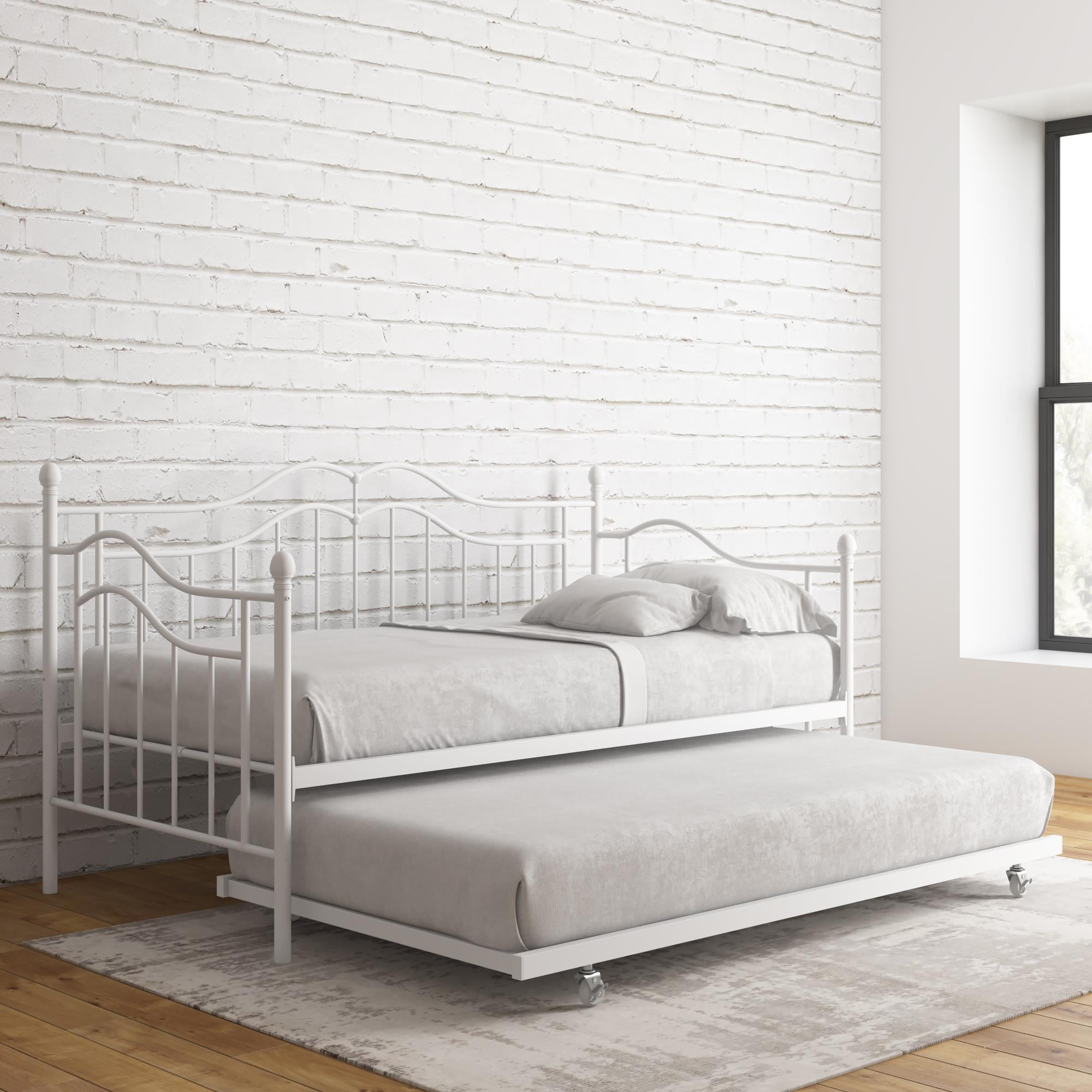 Featured image of post White Full Daybed : Product titlepremier carly white tufted wingback daybed with trundle bed, twin.