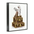 thumbnail image 3 of Stupell Industries Reading Atop Suitcases Black Framed Giclee Art design by Ziwei Li, 20 x 16, 3 of 8