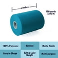 thumbnail image 3 of Craft And Party, Turquoise Tulle Fabric Roll 6" by 100 Yards (300 ft) Turquoise Fabric Tulle Spool for DIY Tutu Bow, Wedding, and Decoration., 3 of 5