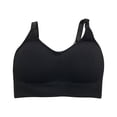 thumbnail image 1 of Sonducket Sujetador deportivo sin costuras para mujer, Top deportivo Push Up para fitness, Sujetador deportivo con relleno en la espalda en U, Sujetador de Ropa interior negro, 1 of 8