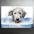 thumbnail image 2 of Bedlington Terrier Dog Canvas Bathroom Décor - Unique Bath Wall Decor - Modern Canvas Bathroom Wall Art - Room Decor - Bathroom Decorations - Restroom Sign - Wall decor living room, 2 of 4