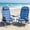 Blue, variant on GVDV Backpack Beach Chair Set of 2, Portable Folding Beach Chair with Cup Holder and Towel Bars, 4-Position Adjustable Reclining Chair for Beach, Camp, Outdoor