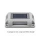 thumbnail image 4 of Camino de luz con energía Solar, lámpara rectangular, cerca de césped de paisaje, herramienta de iluminación impermeable para exteriores, Iluminación y accesorios  1 pieza Luz blanca 6000K Matsuzay HA072737-03, 4 of 6