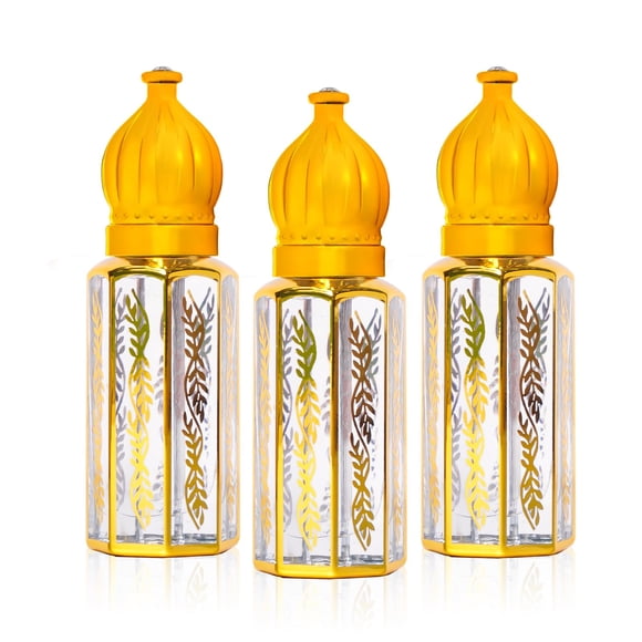 EKIVAO Paquete de 3 perfumes árabes para mujeres Aceite de perfume árabe de larga duración Aceite de perfume árabe de lujo para mujeres Perfume suave Arabe 1.2FL OZ Baby Pink