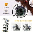 HDS Coffee Pod Holde,Coffee Pod Carousel 360 Degree Rotating Compatible