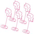 thumbnail image 1 of 5 PCS Notas Adhesivas Clips, Estante De Alambre De Metal, Tarea De Oficina, Decoración para hogar - Flamenco Unicornio, 1 of 9