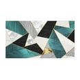 thumbnail image 1 of Geometric Low-Pile Area Rug - Microfiber Washable Floor Carpet for Living Room & Bedroom, 1 of 7