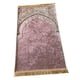 thumbnail image 5 of Rectángulo Musulmán Oración Alfombra Decoración Bordado Ramadán Regalo Exquisito Elegante Suave para Eid Dormitorio Adulto Niños Meditación Interior Rosa BLESIY Alfombra de rezo, 5 of 8