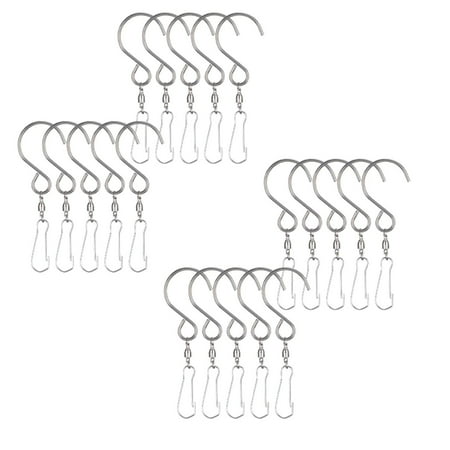 

2PCS NGHnuifg Metal Wind Turn Hook Wind Chime Hook Stainless Steel Rotation Bearing Small Hook Peel And Stick Hooks Utensil Holder Stainless Steel Hooks *2PCS