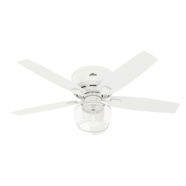 Hunter 52 Bennett Matte White Ceiling Fan With Light Kit And Remote Com Hunter 52 Bennett Matte White Ceiling, Is Hunter The Best Ceiling Fan