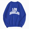 thumbnail image 5 of Towmus Women Long Sleeve Los Angeles Sweatshirts Casual Long Sleeve Raglan Shirts Cool Letter Print Pullover Tops, 5 of 5