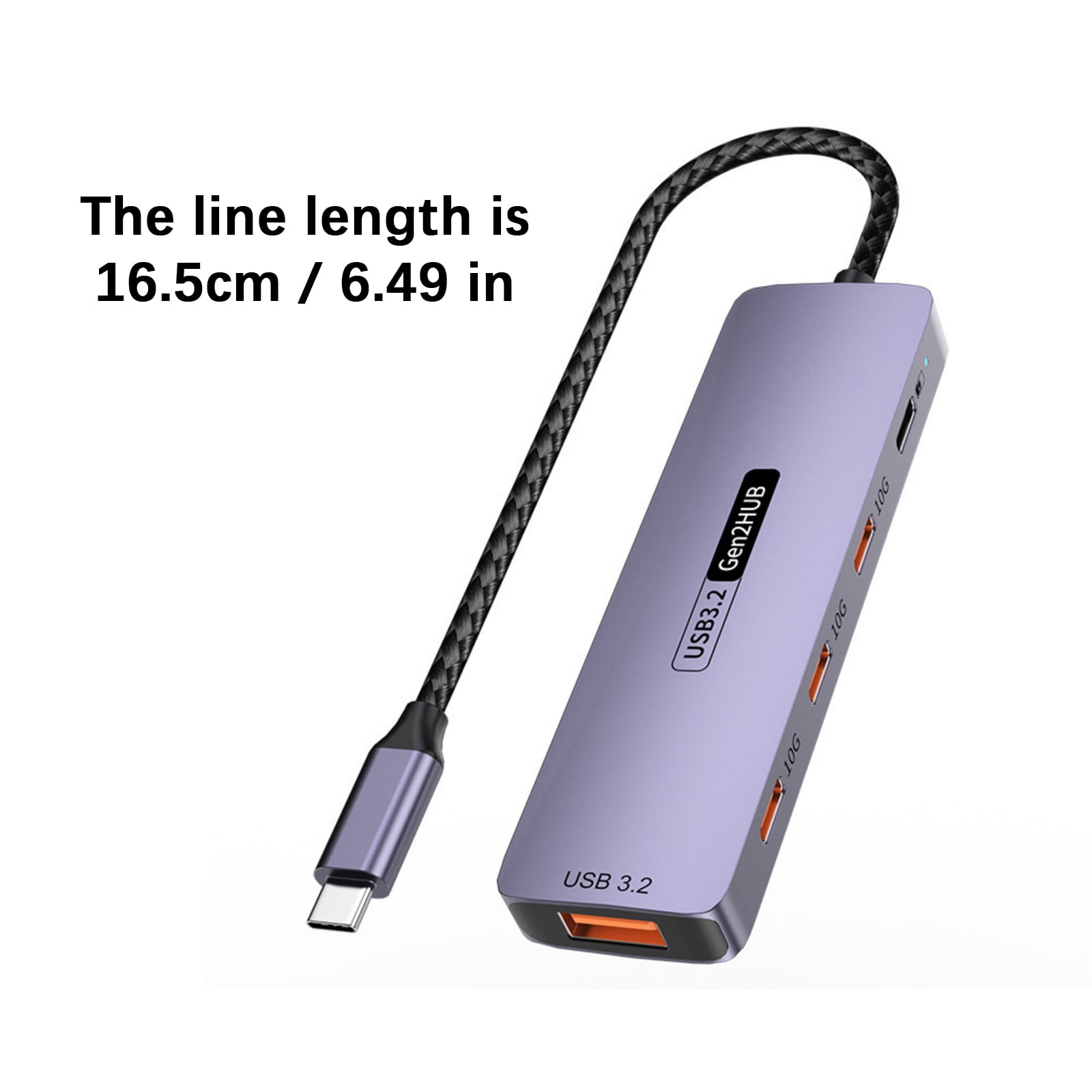 Fast Speed USB C Hubs 10Gbps PD100W 140W Power Delivery USB 3.2 Splitter Adapters For Laptop Phone 4K HDTV Connectivitys