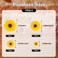 thumbnail image 2 of 50Pcs Mini Daisy Decorations, 4 Sizes White Resin Daisy Flowers Crafts Small Decorative Daisies Charms for DIY Crafts, Party, Home Decoration, 2 of 7
