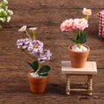 thumbnail image 3 of Mini flor en maceta en miniatura para casa de muñecas, muebles para casa de muñecas verde, decoración del hogar, plantas de simulación, 1 ud., 3 of 4