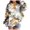 Light Gray, variant on Gubotare Camo Hoodie Kids Cute Hoodies Maple Leaf Print Oversized Drop Shoulder Fleece Hooded Sweatshirt Pullover With Pocket (Light Gray, 11-12 Years)