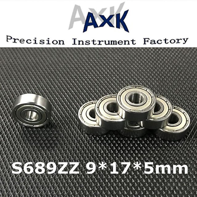 Llegada Real Envío Gratis 10 unids S689zz S689 Zz 9x17x5mm Rodamientos de escudos de metal 440c Acero inoxidable S618 / 9z ZefeiWu 8390613882981