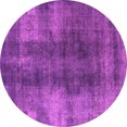 thumbnail image 1 of Ahgly Company Indoor Round Oriental Pink Industrial Area Rugs, 8' Round, 1 of 4