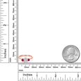 thumbnail image 6 of Gem Stone King 18K Rose Gold Plated Silver DEF Lab Grown Diamond and Red Ruby Engagement Ring for Women | 1.20 Cttw | Oval 7X5MM | Gemstone April Birthstone | Size 5, 6 of 6