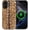 Fur Deer Brown Animal Print, variant on for iPhone 16 Pro Case, Compatible with MagSafe, Dual-Layer Hard Shell, Silicone Cover, Full Body Protection Shockproof Case for iPhone 16 Pro-Sun Rays Ocean Waves Stained Glass