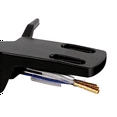 thumbnail image 5 of 3X Turntable Headshell Aluminium Alloy Headshell Record Turntable Needle Replacement Phono Stylus Cartridges Rack Black, 5 of 5
