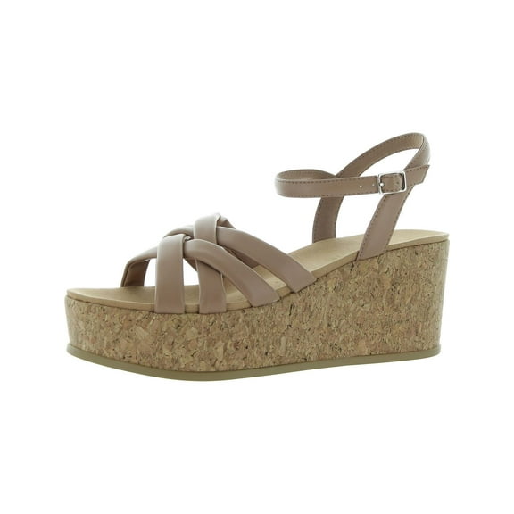 Anne Klein Womens Vinette Slip On Wedges Slingback Sandals