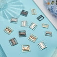 thumbnail image 5 of 1set 12 Sets 3 Colors Front Closing Bikini Clasp Clicker Closure 1 Inch Square Bra Closure Bikini Hook Closure Garment Clasps Bra Buckle for Sewing Lingerie Swimsuit Golden/Platinum/Gunmetal, 5 of 6