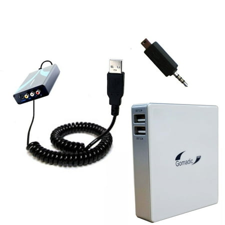 Essentials Of Av Technology Gomadic High Capacity Rechargeable External Battery Pack suitable for the Sabrent HDMI AV Converter - Portable Charger with TipExchange Technology ()