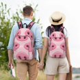 thumbnail image 6 of Balery Pig Nose Vintage Canvas Backpack for Men and Women - Large Capacity, Durable Travel Laptop Bag for School, Work, Hiking, and Outdoor Activities, 6 of 7