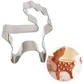 thumbnail image 4 of Mobutofu Reindeer Shaped Cookie Cutter Silver Stainless Steel Diy Creation for Christmas Holiday 1Pcs, 4 of 5