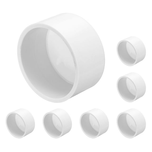 Uxcell 8Pcs Pipe End Cap Fitting 1.5 Inch Plug Adapter Socket Fittings for Furniture Grade DIY Connection