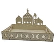 thumbnail image 3 of Bandeja de vajilla Eid Mubarak Bandeja islámica para Ramadán Plato de postre Decoración de mesa Bandeja para servir Bandeja para refrigerios de Ramadán Decoración Eid C, 3 of 9