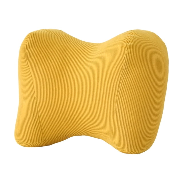 Yellow Backrest Support Pillow For Office And Home Chairs Seat Cushion Providing Comfort For Long Periods Of Sitting At Work
