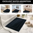 thumbnail image 4 of CJC Bathroom Rug - Ultra Soft Non Slip Bath Rug - Absorbent Bath Mat (Dark Blue, 16" x 24"), 4 of 7