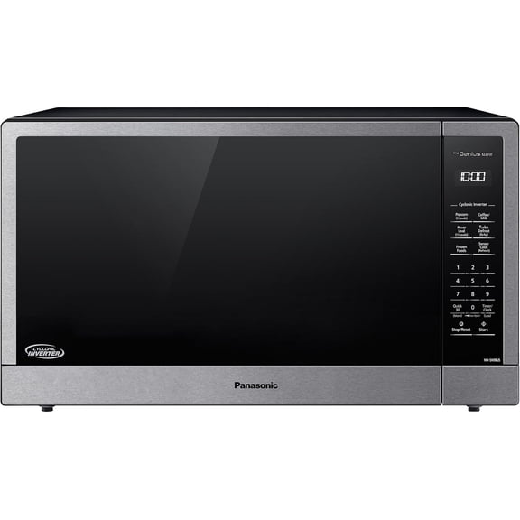 Restored Panasonic NN-SN98JS 2.2 cu.ft. Countertop Microwave with Cyclonic Wave Inverter (Refurbished)