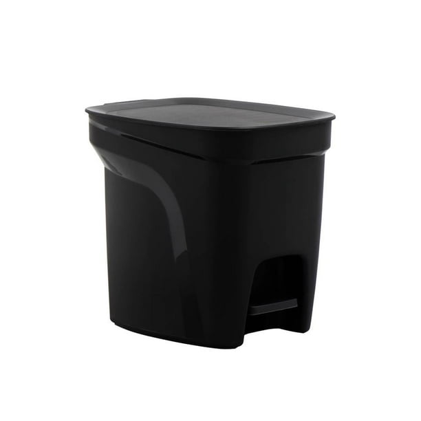 Bote de Basura Tramontina Compact de Pedal 7 l Negro